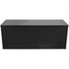 Smith 74 X 22 inch Hand Rubbed Black Sideboard, 4 Door