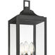 Halston 3 Light 20.5 inch Powder Coated Black Outdoor Post Lantern