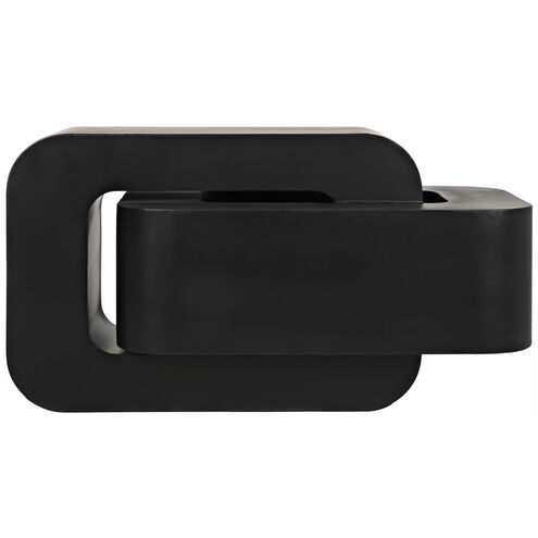 Nodum 45 X 24.5 inch Matte Black Accent Table