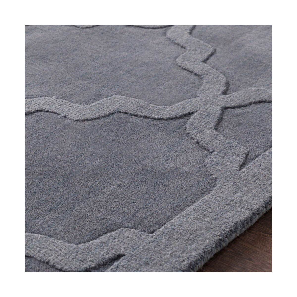 Central Park 93 X 93 inch Gray/Medium Gray Handmade Rug in 8 Ft Round, Round