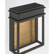 Clyne LED 9 inch Sand Coal Black and Legacy Brass Outdoor Wall Sconce