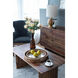 Round Cream/Brown Tray