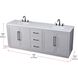 Chase 84 X 34 inch Grey Bathroom Vanity Cabinet