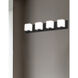 Verona 4 Light 26 inch Matte Black Vanity Light Wall Light
