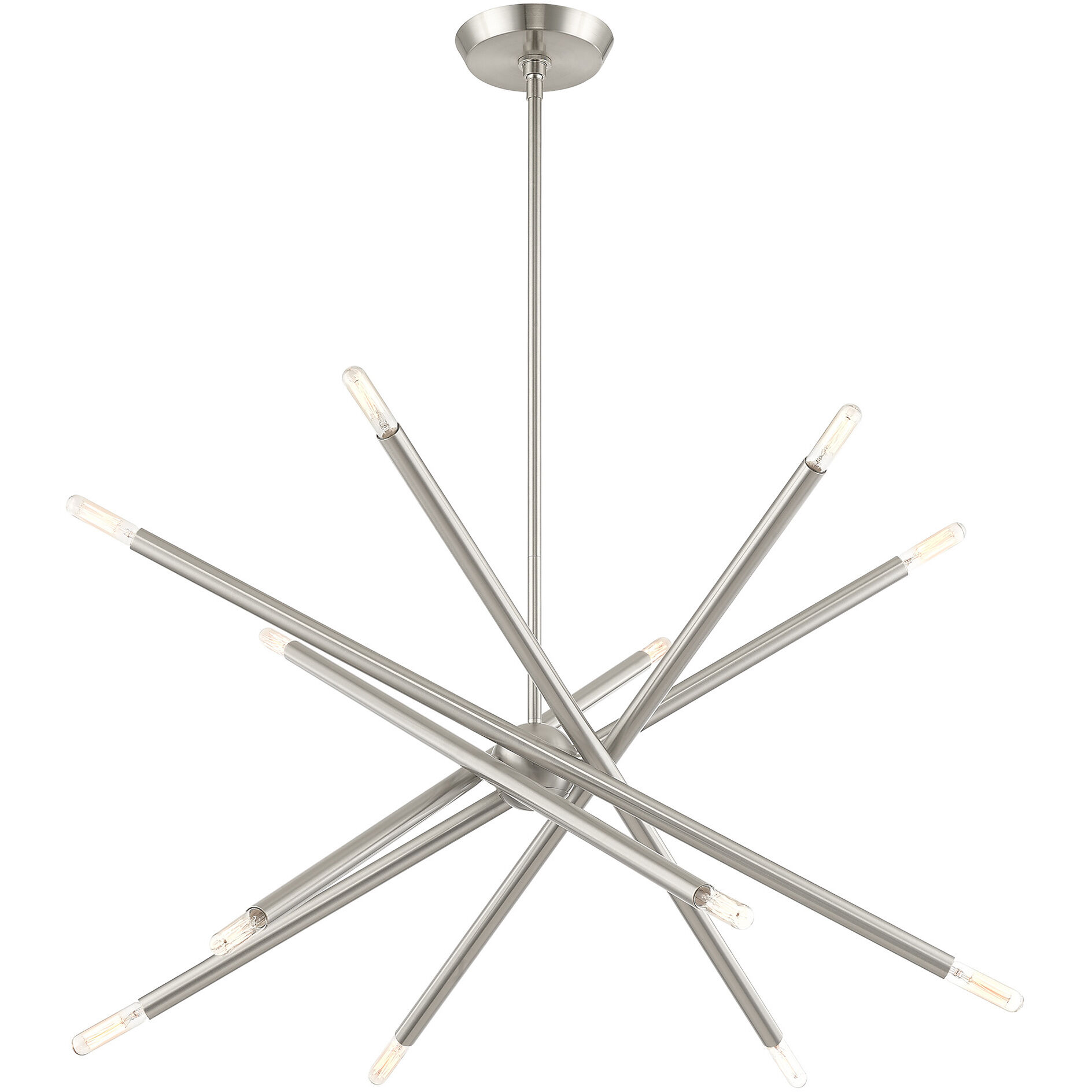 Soho 12 Light 28 inch Brushed Nickel Chandelier Ceiling Light
