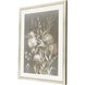 Delicate Bunch Beige and Gray and Neutral and White Framed Art