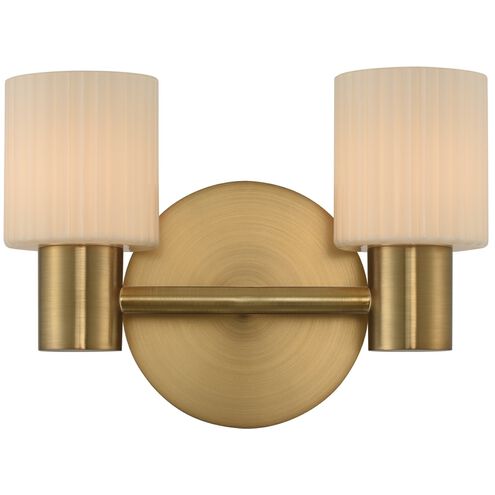 Harlowe LED 11 inch Winter Brass Vanity Light Wall Light