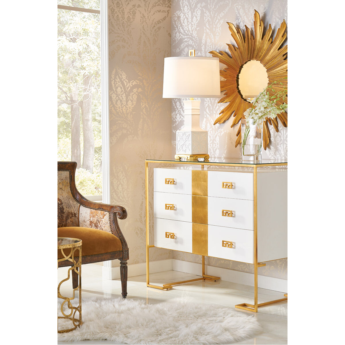 WILDWOOD フロアーランプ Wildwood 44 Wildwood 63 inch 60 watt Antiqued Solid Brass Floor