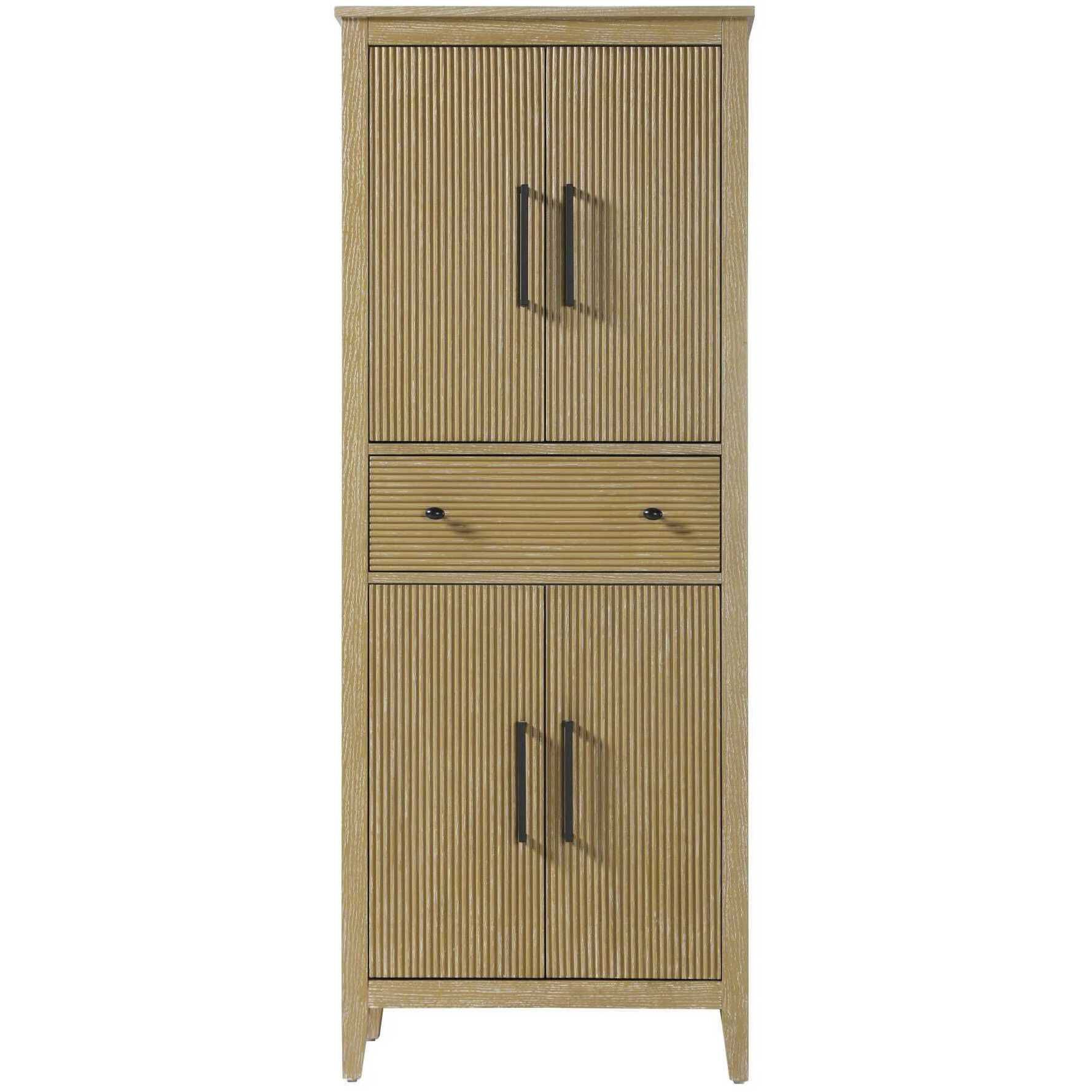 Blakely Linen Oak Bathroom Storage Cabinet