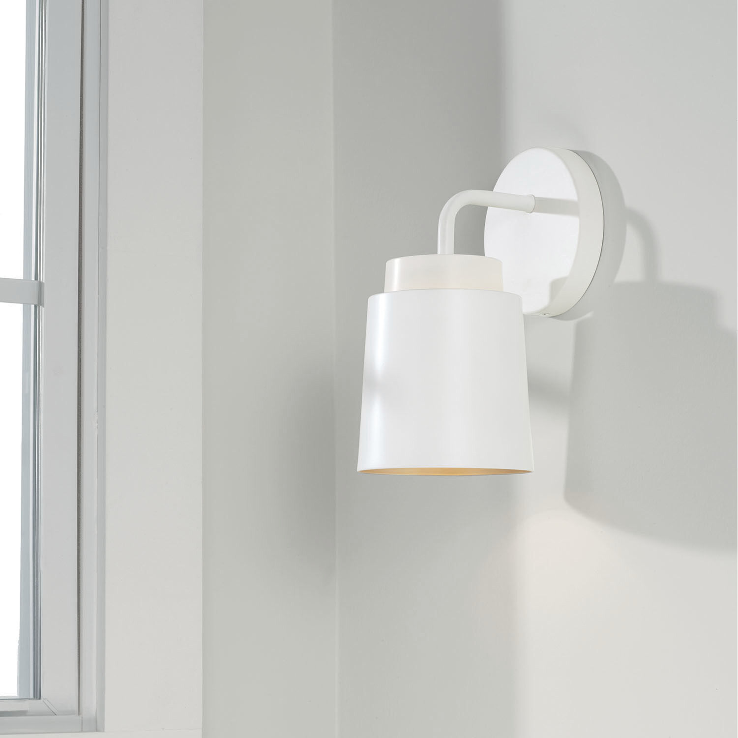 Pratt 1 Light 5 inch Matte White Sconce Wall Light