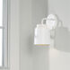Pratt 1 Light 5 inch Matte White Sconce Wall Light