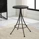 Sona 26 inch Matte Black and Natural Aged Black Counter Stool