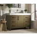 Nathan 48 X 34 inch Chestnut Brown Bathroom Vanity Cabinet in Not Included