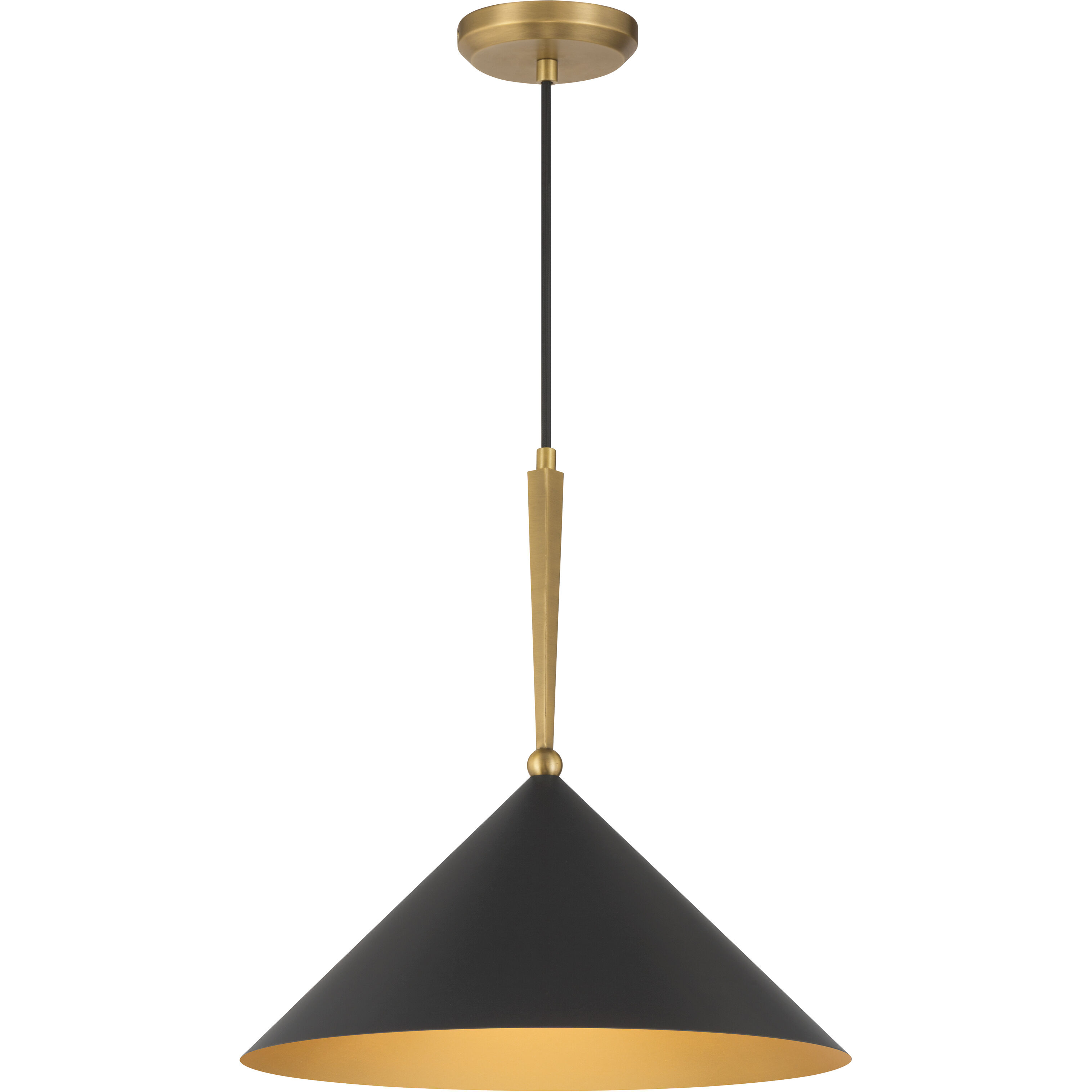 Cortan 1 Light 16 inch Legacy Brass and Dark Bronze Pendant Ceiling Light