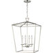 C&M by Chapman & Myers Dianna 4 Light 17.00 inch Pendant