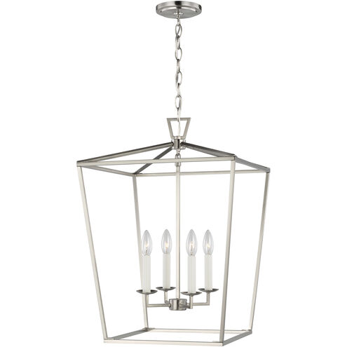 C&M by Chapman & Myers Dianna 4 Light 17 inch Brushed Nickel Pendant Ceiling Light