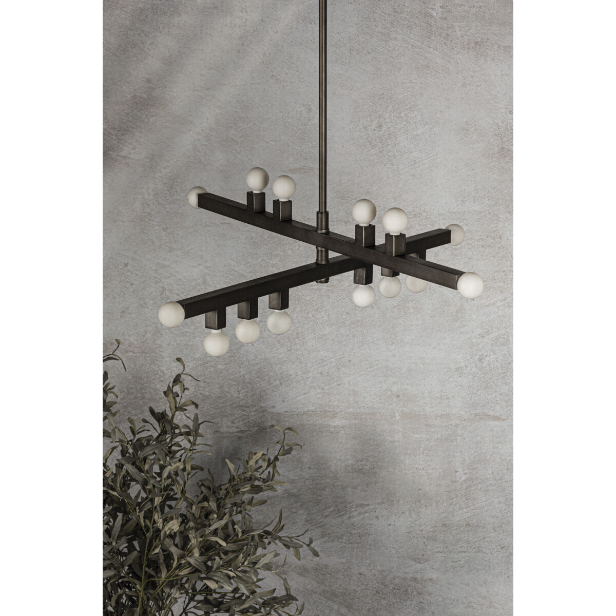 Sutter 14 Light 40.75 inch Graphite Chandelier Ceiling Light