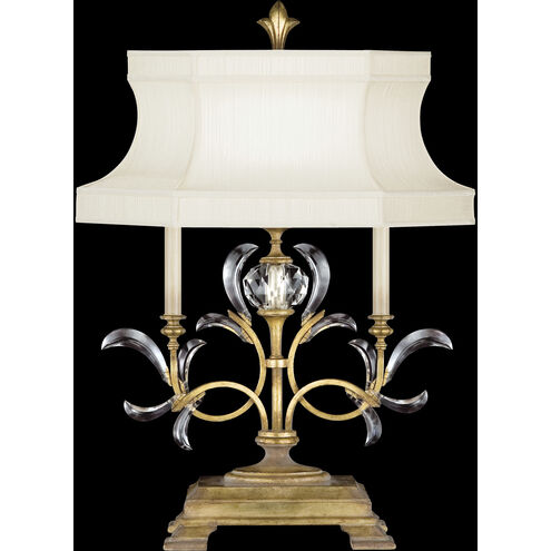 Beveled Arcs 34 inch 60 watt Gold Table Lamp Portable Light