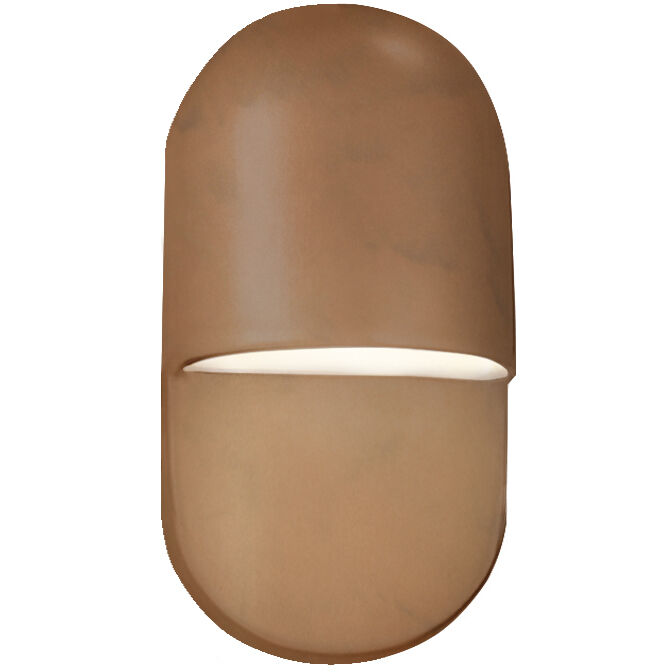 Ambiance Collection - Capsule LED 10 inch Terra Cotta Outdoor Wall Sconce, Form+Finish+Function