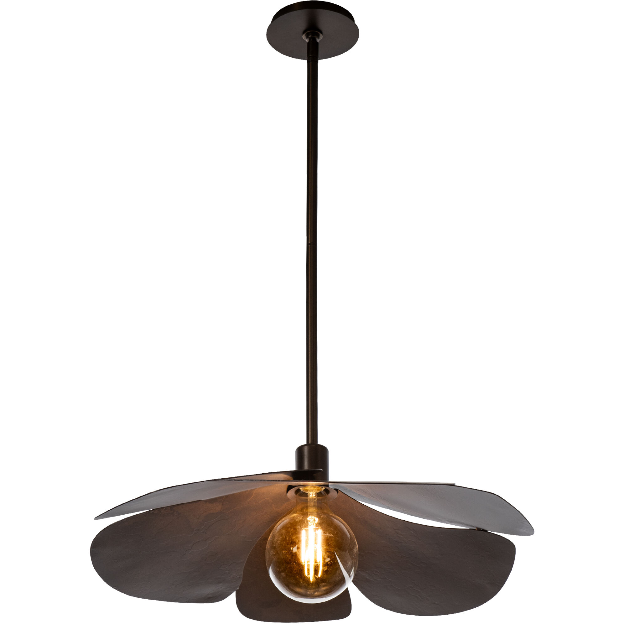 Hana 1 Light 23.3 inch Bronze Pendant Ceiling Light, Small