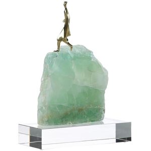 Cloaked Figure 11.5 X 8.5 inch Sculpture, on Chlorophane, I