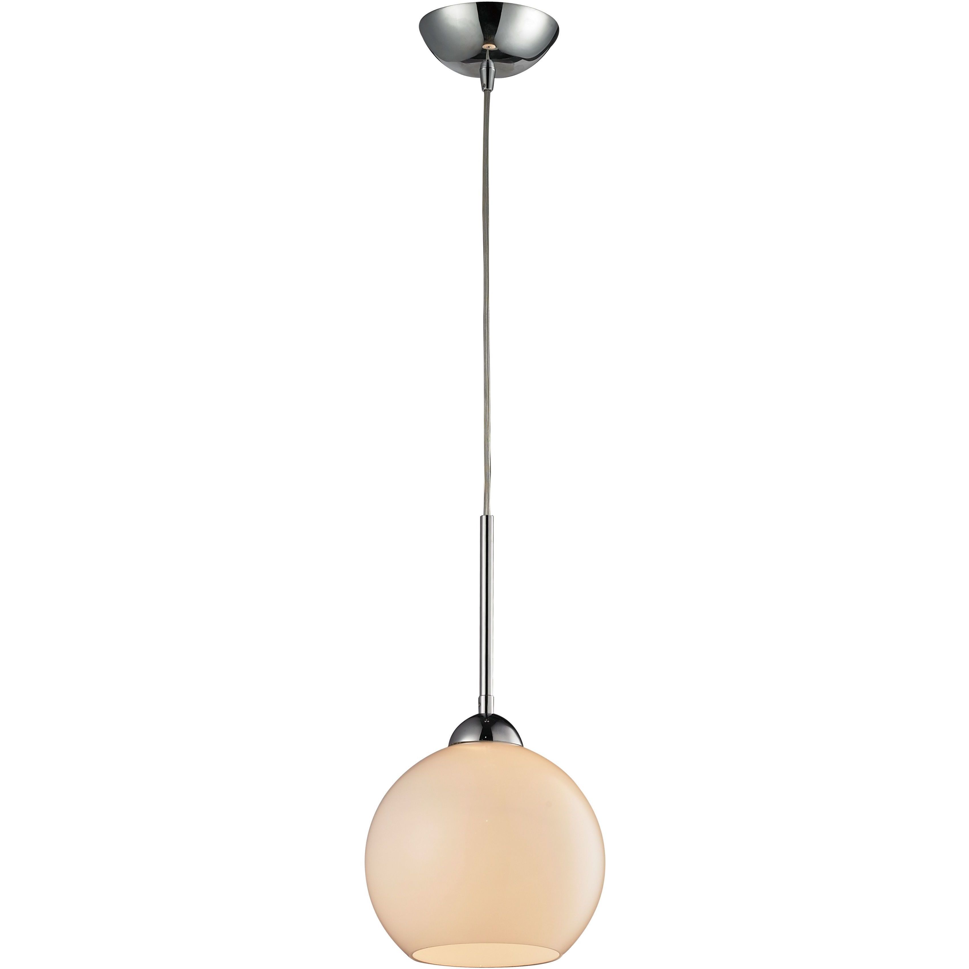 Cassandra 1 Light 8 inch Polished Chrome Pendant Ceiling Light
