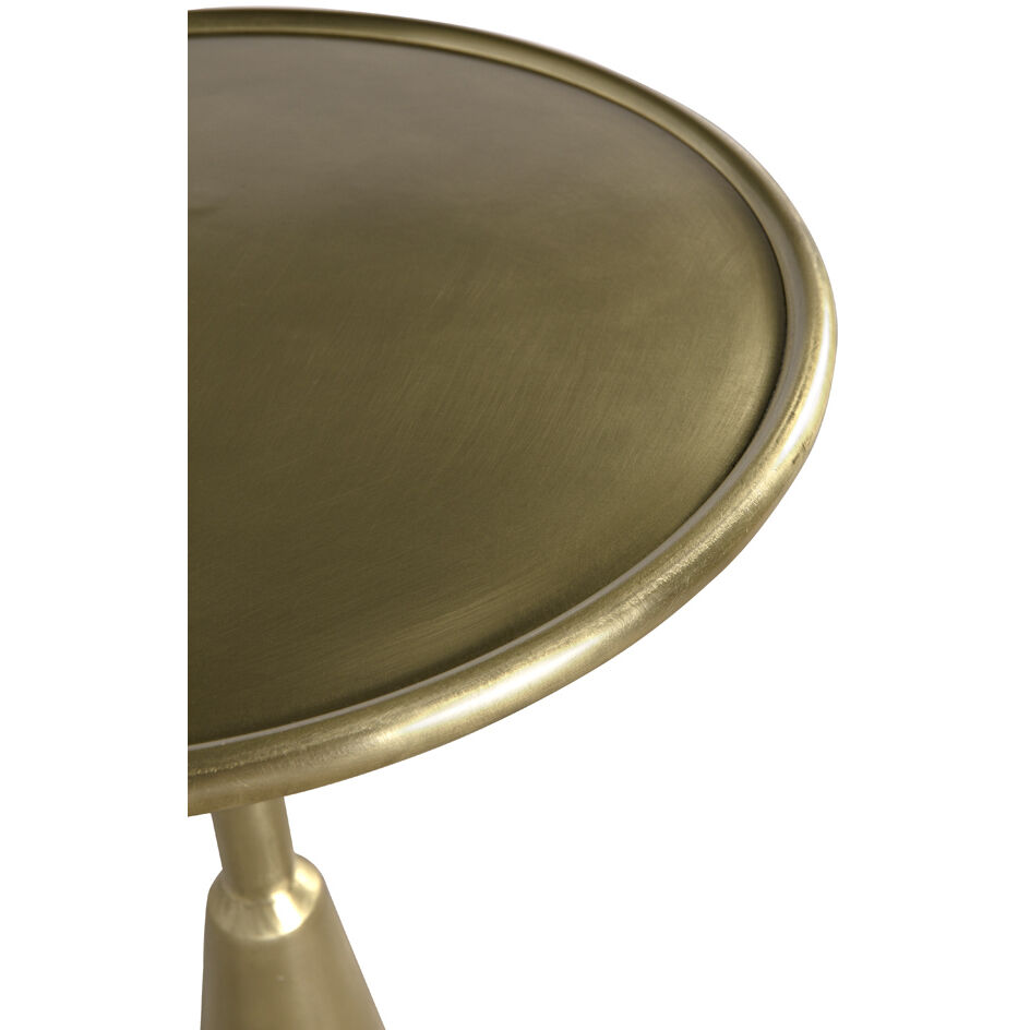 Hiro 24 X 17 inch Antique Brass Side Table