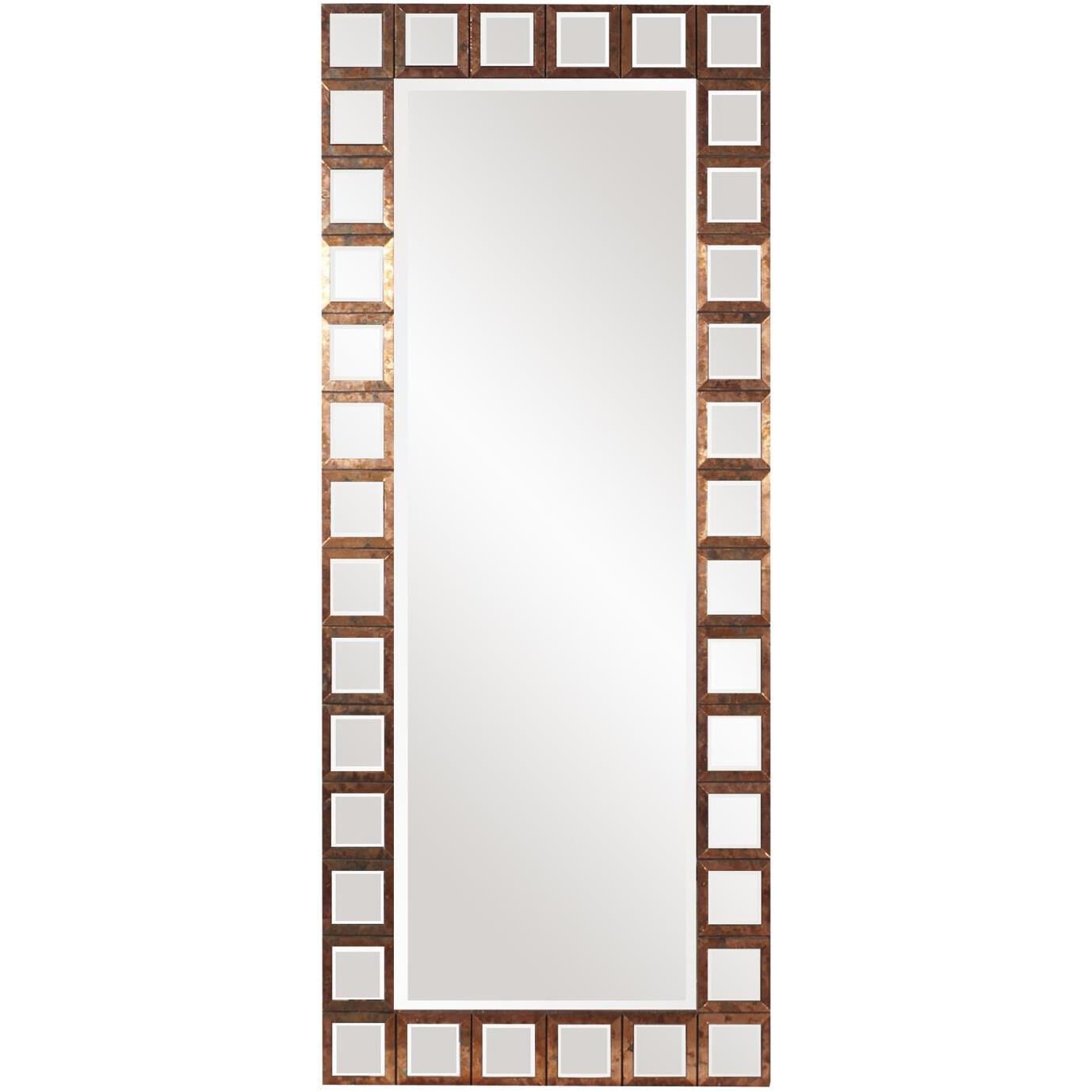 Magnus 85 X 36 inch Copper Trim Wall Mirror
