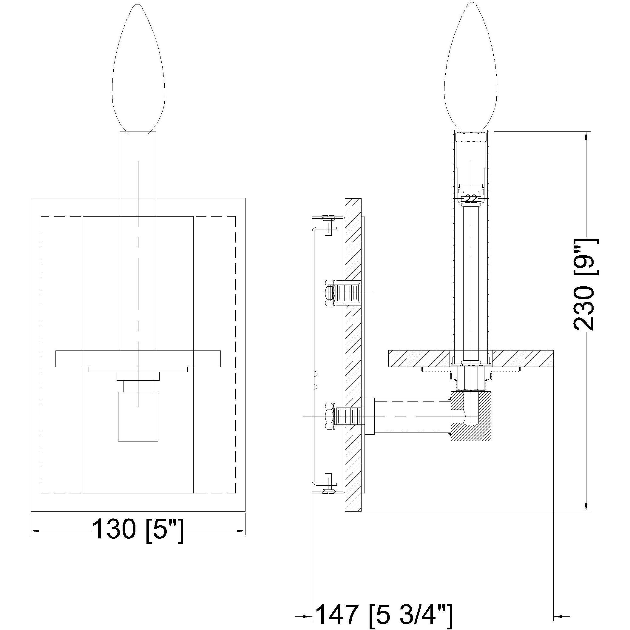Kaden Wall Sconce Wall Light in Modern Gold