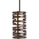 Tempest 1 Light 6 inch Flat Bronze Pendant Ceiling Light in E26 Incandescent, Rod, Frosted