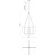 Anders LED 30 inch Vintage Brass Chandelier Ceiling Light