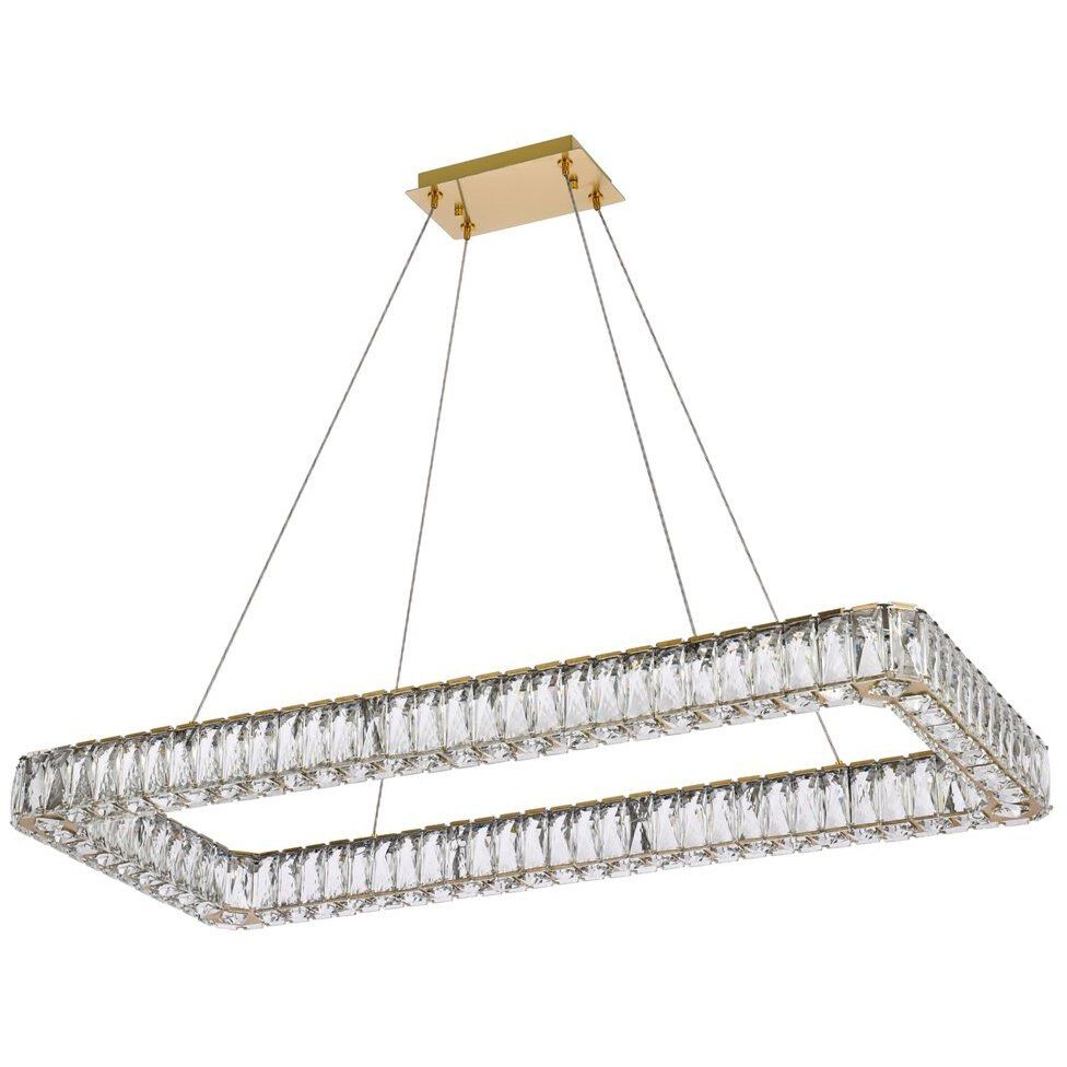 Monroe 1 Light 42 inch Gold Pendant Ceiling Light