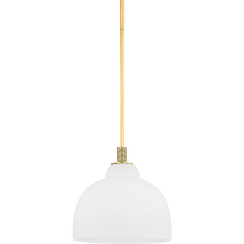 Oberon 1 Light 14 inch Aged Brass Pendant Ceiling Light