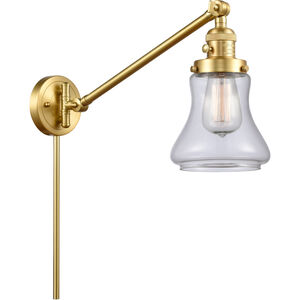 Bellmont 35 inch 60.00 watt Satin Gold Swing Arm Wall Light, Franklin Restoration