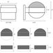 Reals LED 5 inch Textured White Indoor-Outdoor Sconce, Inside-Out