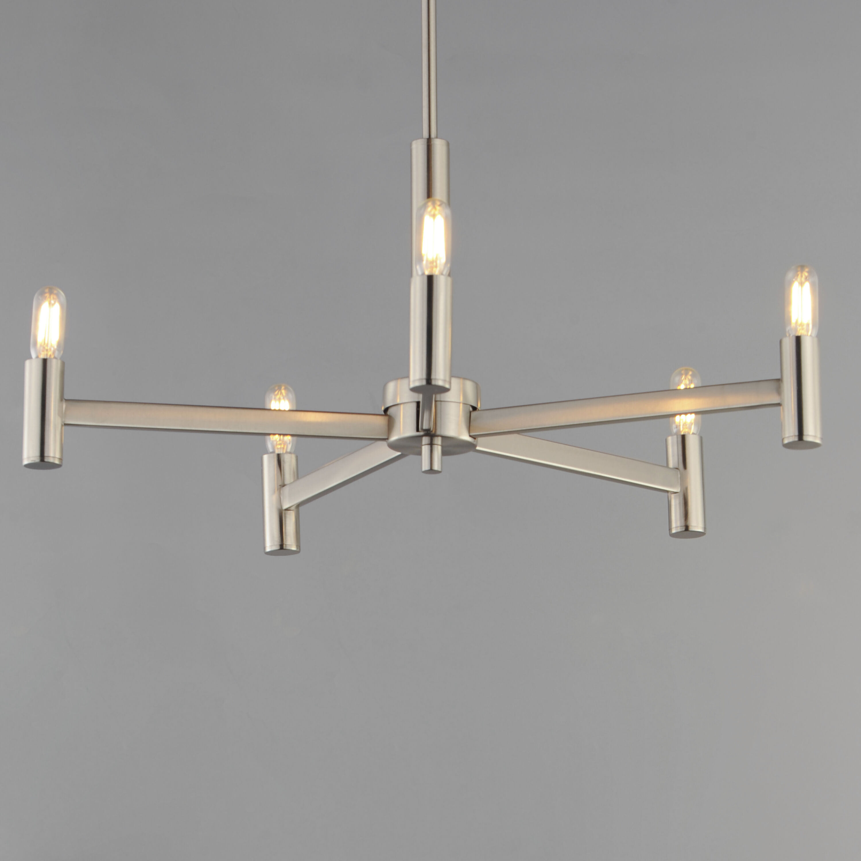 Emana 5 Light 24 inch Satin Nickel Chandelier Ceiling Light