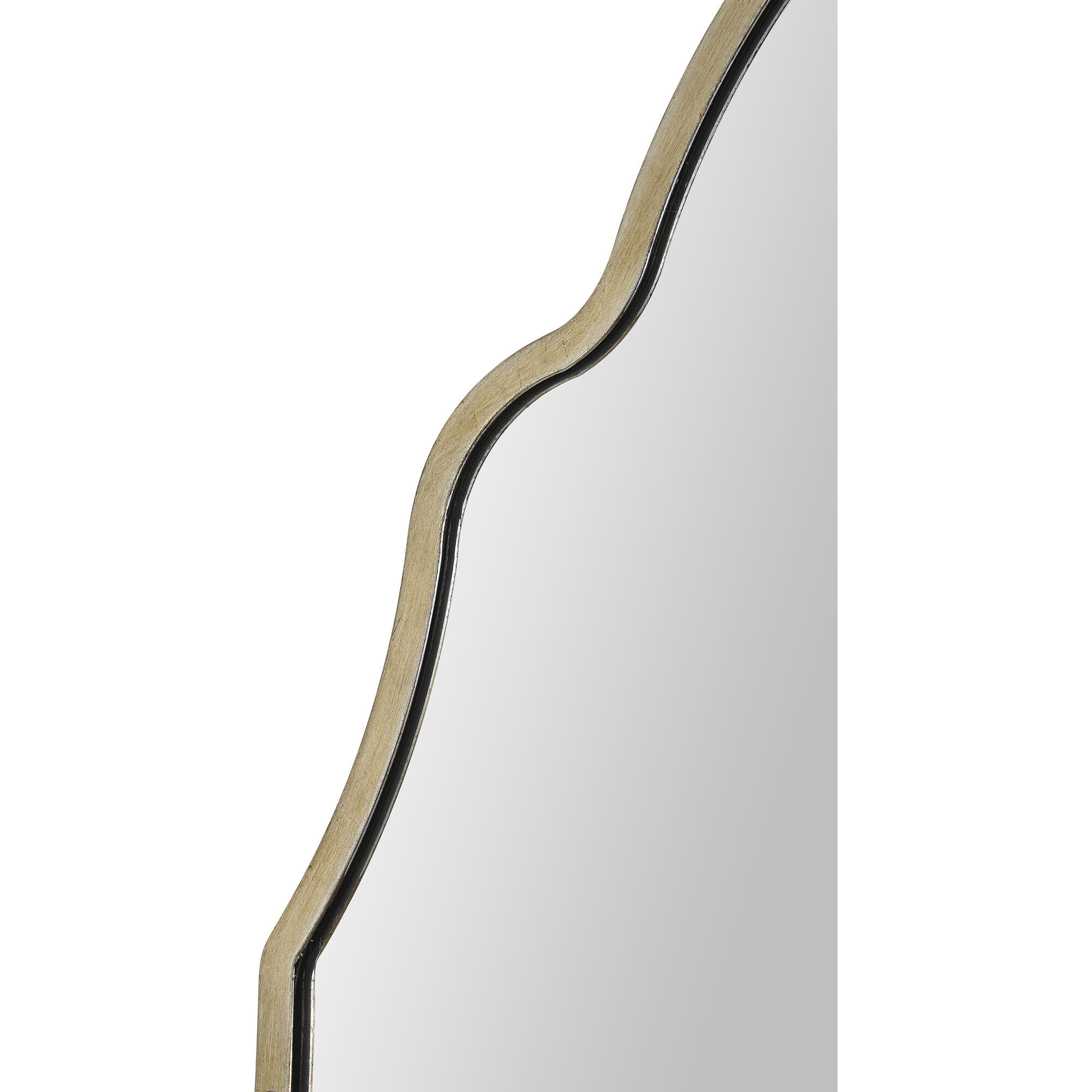 Natasha 42 X 26 inch Antique Silver Leaf Wall Mirror