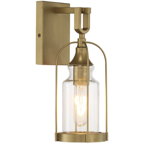 Yasmin 1 Light 13 inch Aged Gold Outdoor Wall Sconce