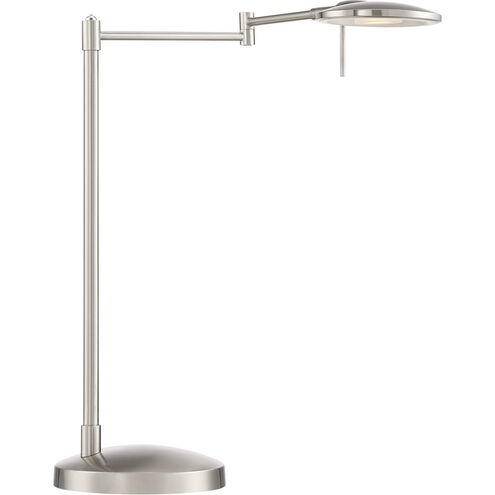 Dessau Turbo 18 inch 10 watt Satin Nickel Desk Lamp Portable Light 