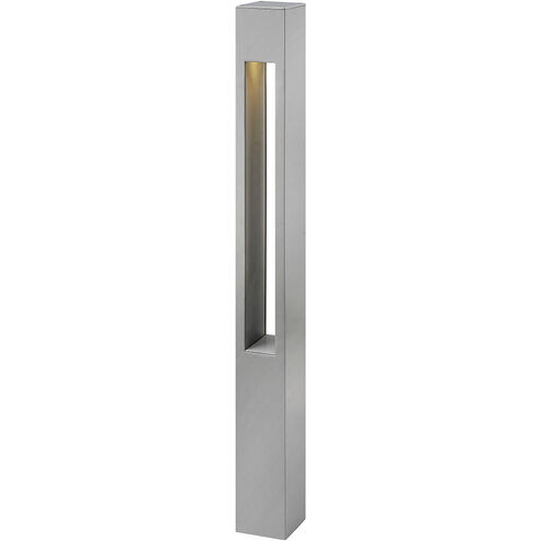 Atlantis 120v 8.00 watt Titanium Landscape Path Bollard, Square