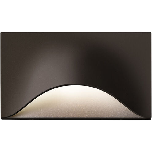 Tides LED 5 inch Textured Bronze Indoor-Outdoor Sconce, Inside-Out