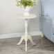 Harbor Breeze 24 X 15 inch Soft Cream Pedestal Side Table
