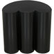 Bast 25 X 24 inch Matte Black Side Table