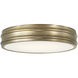 Vale LED 16 inch Aged Brass Flush Mount Ceiling Light