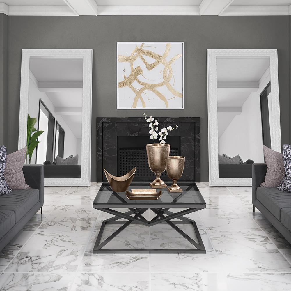 Countess 96 X 48 inch White Mirror