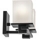 Tully 2 Light 15 inch Black Bath Bracket Wall Light, 2 Arm