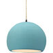 Radiance LED 10 inch Reflecting Pool and Matte Black Pendant Ceiling Light