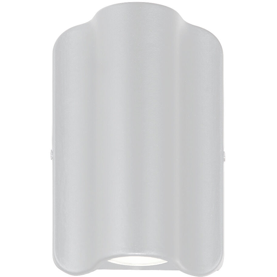 Cove LED 6.75 inch Matte White Outdoor Wall Sconce