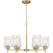 Clarvyn 6 Light 25.5 inch Vintage Brass Chandelier Ceiling Light