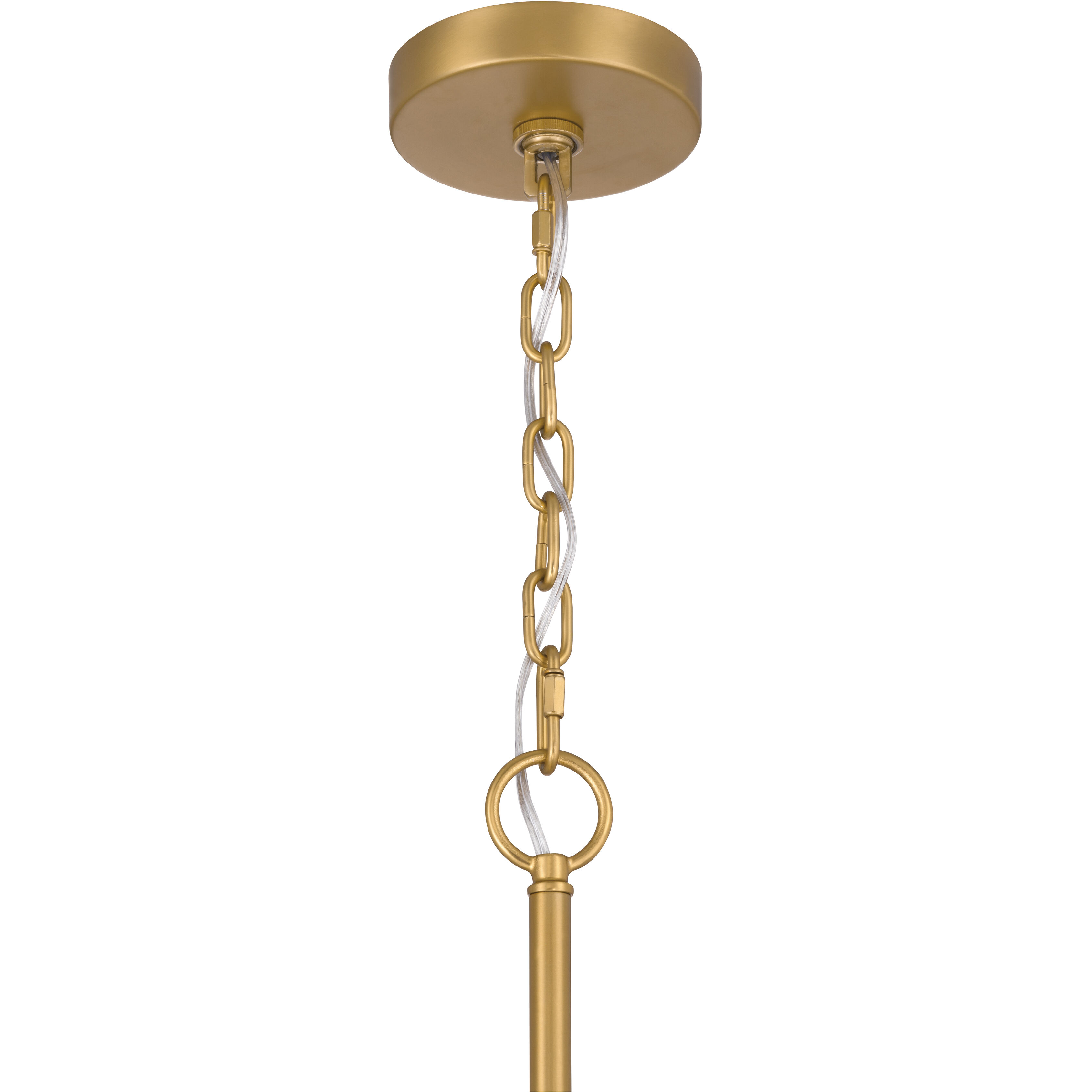 Glassara 6 Light 23 inch Legacy Brass Pendant Ceiling Light